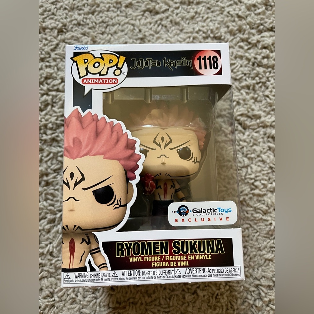 FUNKO POP ! RYOMEN SUKUNA 1118 GALACTIC TOYS EXCLUSIVE POP ANIMATION‎ Anime✅